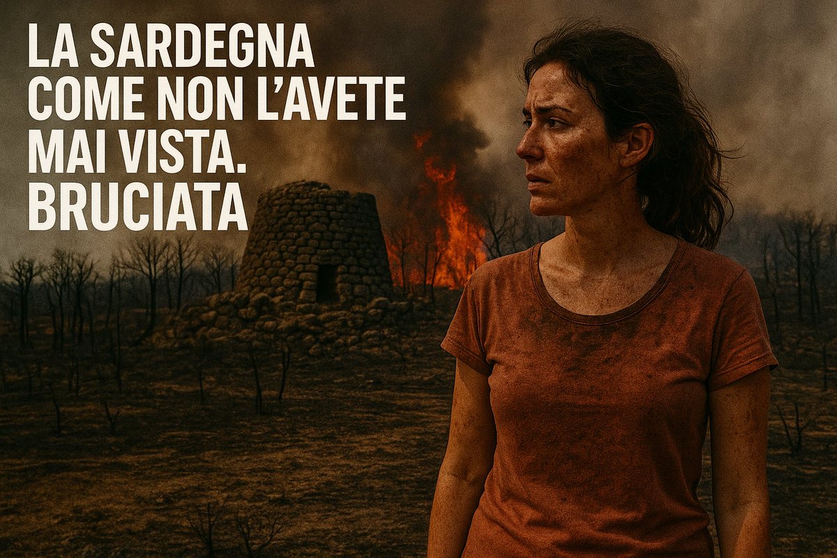 insopportabile's tweet image. Pronta la nuova campagna turistica per intercettare nuovi segmenti turistici promettenti:”La Sardegna come non l’avete mai vista. Bruciata.”
