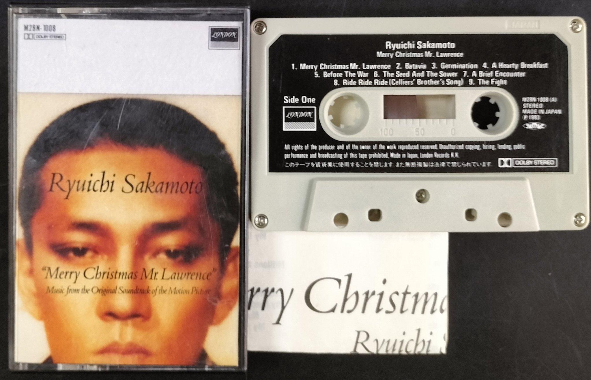 貴重レアジャケット カセットテープ〔 坂本龍一 - 戦場のメリークリスマス 〕 坂本龍一 / 戦場のメリー・クリスマス / MERRY CHRISTMAS Mr