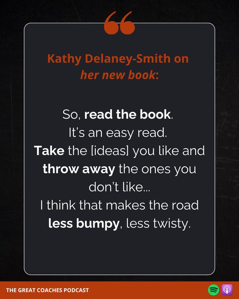 CoachesGreat's tweet image. 📚 Looking for some inspiration this weekend?
#Harvard basketball's Kathy Delaney-Smith recently joined us to speak about her new book, "Wit and Grit: Empowering Leaders and Lives".
Get the book today: amzn.asia/d/dAvu2AS 👈
Oh, and listen to the #podcast:
🎧 Apple…