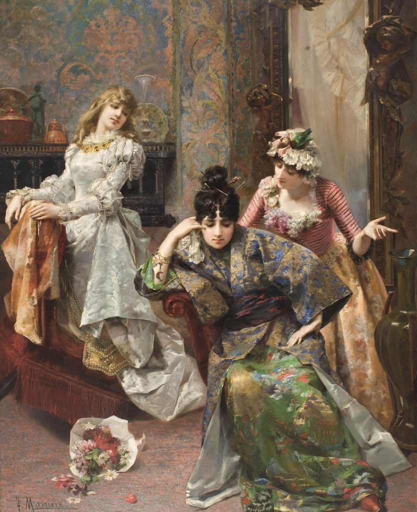 IchkaUB's tweet image. After the ball (1866)
By : Francisco Masriera Manovens (1842-1902)
Spanish