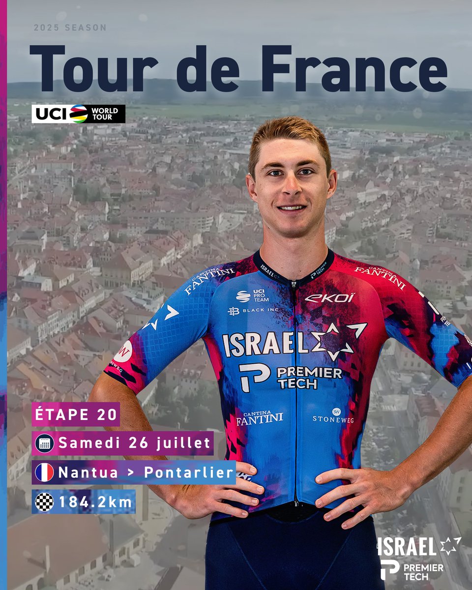 IsraelPremTech's tweet image. We can almost see Paris now, but first we have an important day ahead. Today’s stage 20 looks like one for a breakaway and we are ready to give it our all! 👊
🇫🇷 #TDF2025 #YallaIPT #FactorRacing