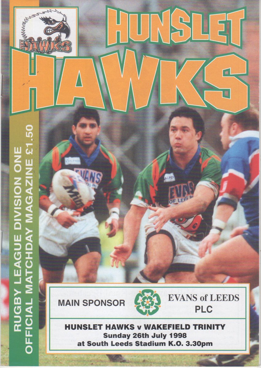 TrinityHeritage's tweet image. 📌 On This Day in History:
🗓️ 26th July 1998
🏉 Hunslet 12 Wakefield Trinity 20
🏆 League (T2)
👨👨👧👧 2,007 at South Leeds Stadium
Despite having Carl Briggs sent off after just nine minutes for tripping, Trinity beat Hunslet for the third time in 1998 … who had Richard Goddard…