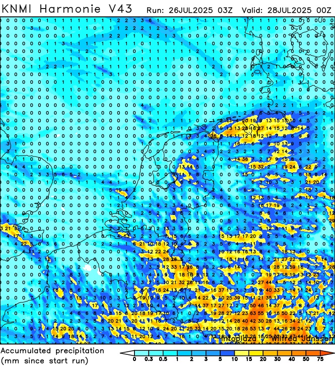 MeteoRoodescho1's tweet image. Vandaag is er veel bewolking maar ook af en toe wat zon. In de middag is lokaal kans op een bui. Het wordt max ca 23 gr. Morgen bewolking wat zon en in de loop vd dag kans op een paar stevige buien mogelijk met onweer. Volgende week aanhoudend wisselvallig met temp van ca 21 gr.