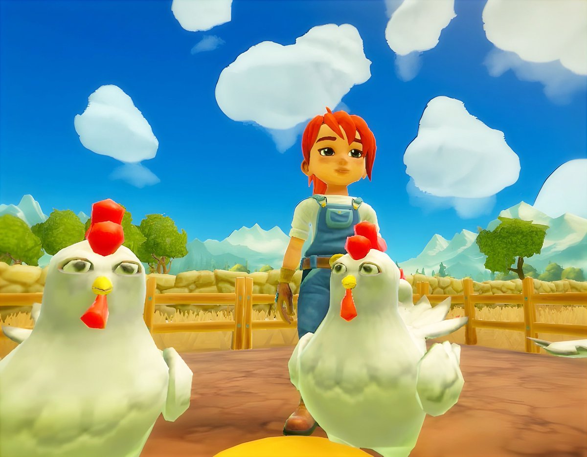 chitosecozy's tweet image. ニワトリの顔ちょっと怖くて笑った🐓
#FarmTogether2
#ファームトゥギャザー2