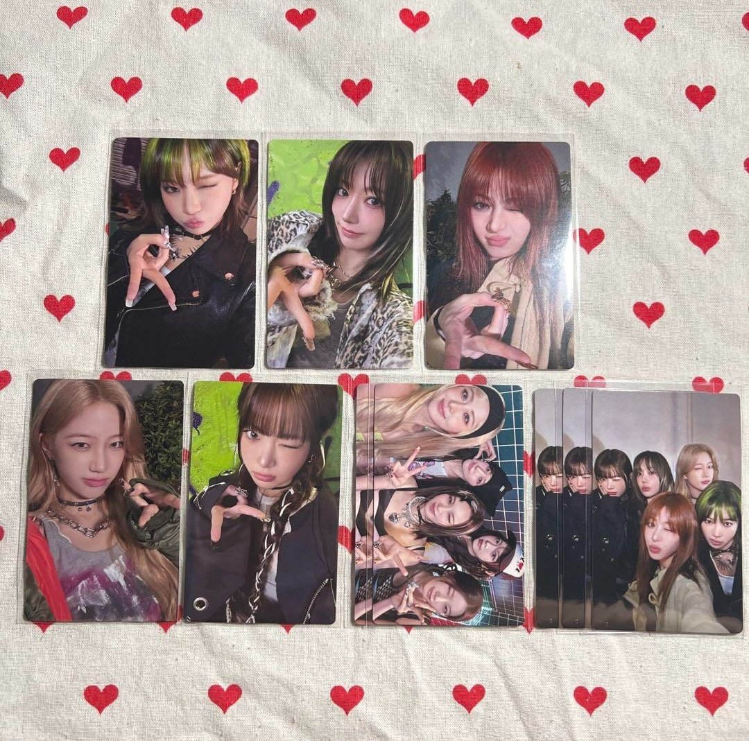 🛒 : wts lfb ph — #tudisells .ᐟ

› le sserafim different solo jacket + ot5 unit pcs
ׂׂ⋆ ₱50ea all in
ׂׂ⋆ payo once all slots taken
ׂׂ⋆ to steal: prev claim/s +1

dm to claim !

⌗. fearnot chaewon sakura yunjin kazuha eunchae limited member solo edition pocas photocards pob