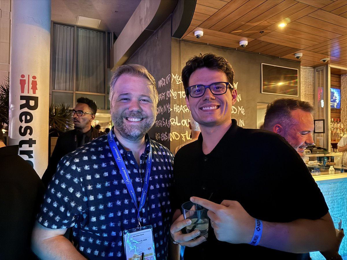 You’ll never guess: 

We talked about the universes you love. <a href="/eavoss/">Erik Voss @SDCC</a>