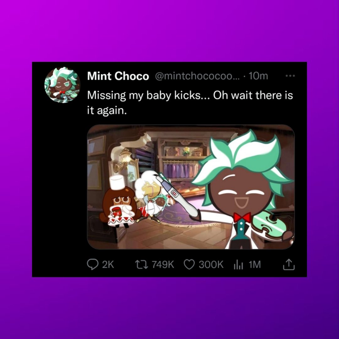 popcrumbscrk's tweet image. 🚨 Mint Choco Cookie announce pregnancy with a second kid via twitter.