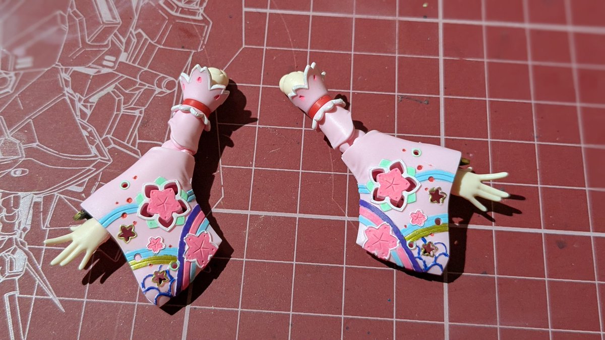 rusio_k's tweet image. たまに模活写真。
塗り分けを頑張ってみた😅アクリルマーカー使用🖊

#30ms
#シュレミ