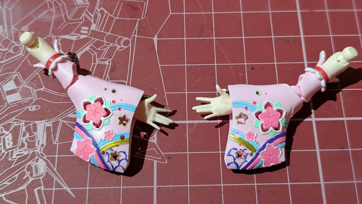 rusio_k's tweet image. たまに模活写真。
塗り分けを頑張ってみた😅アクリルマーカー使用🖊

#30ms
#シュレミ