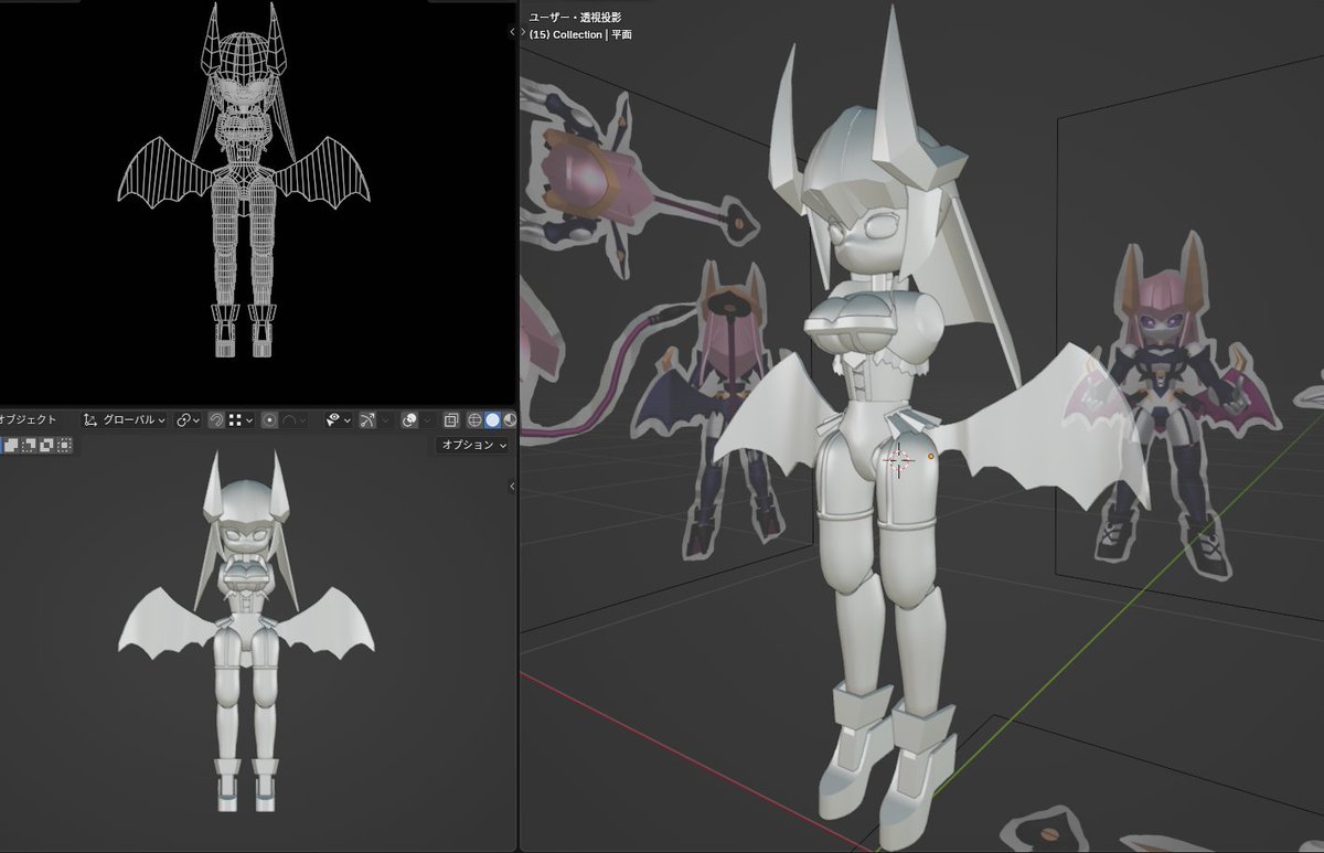 Raven20135086's tweet image. リリーメアwip
こちらも脚部周り、残りは腕と尻尾です