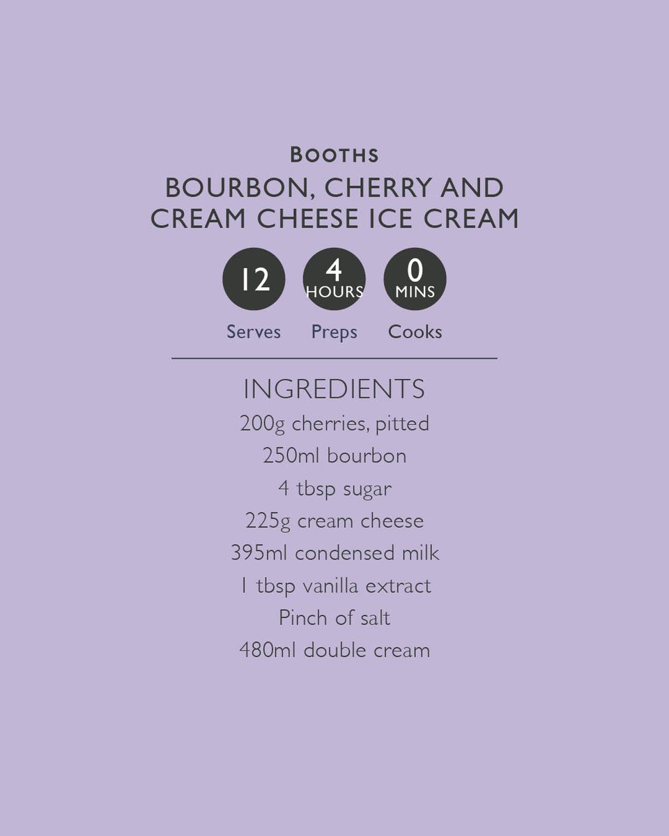 BoothsCountry's tweet image. The Boho Baker’s Bourbon, Cherry and Cream Cheese Ice Cream recipe 🍒
Our cherry ice cream recipe is super easy, makes use of delicious seasonal produce and perfect for a treat on a sunny day! Serves 12 brnw.ch/21wUrDf