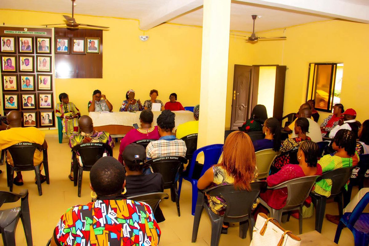 nysc360's tweet image. NYSC ENUGU STATE COORDINATOR STRESSES DISCIPLINE, INTEGRITY, AND TEAMWORK AS BATCH B STREAM 1 CAMP PREPARATIONS COMMENCE
As preparations begin for the 2025 Batch B Stream 1 Orientation Course, NYSC Enugu State Coordinator, Mrs. Oluwakemi Awolola convened a pre-orientation…