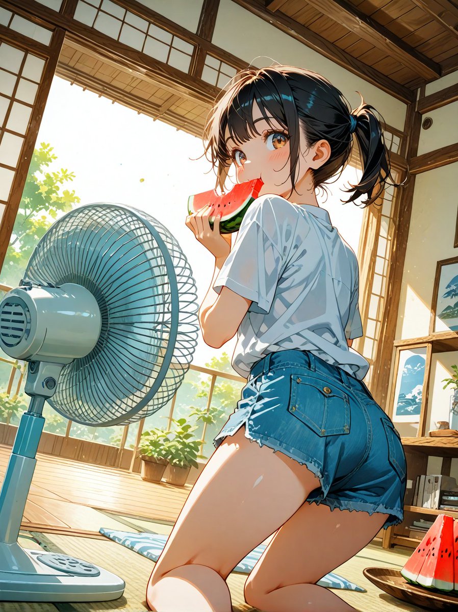 スイカ
#AIart #AIイラスト︎