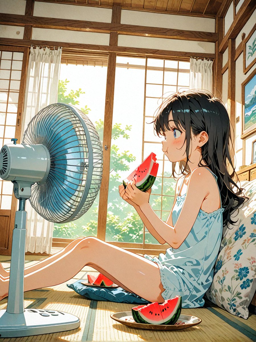 スイカ
#AIart #AIイラスト︎