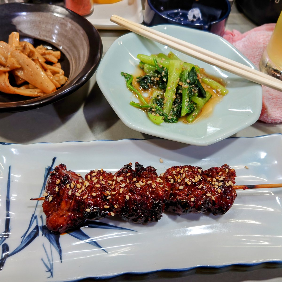 lino_hiz's tweet image. ハラミ辛味焼✨夏バテにはこれっ👍おすすめです🎵