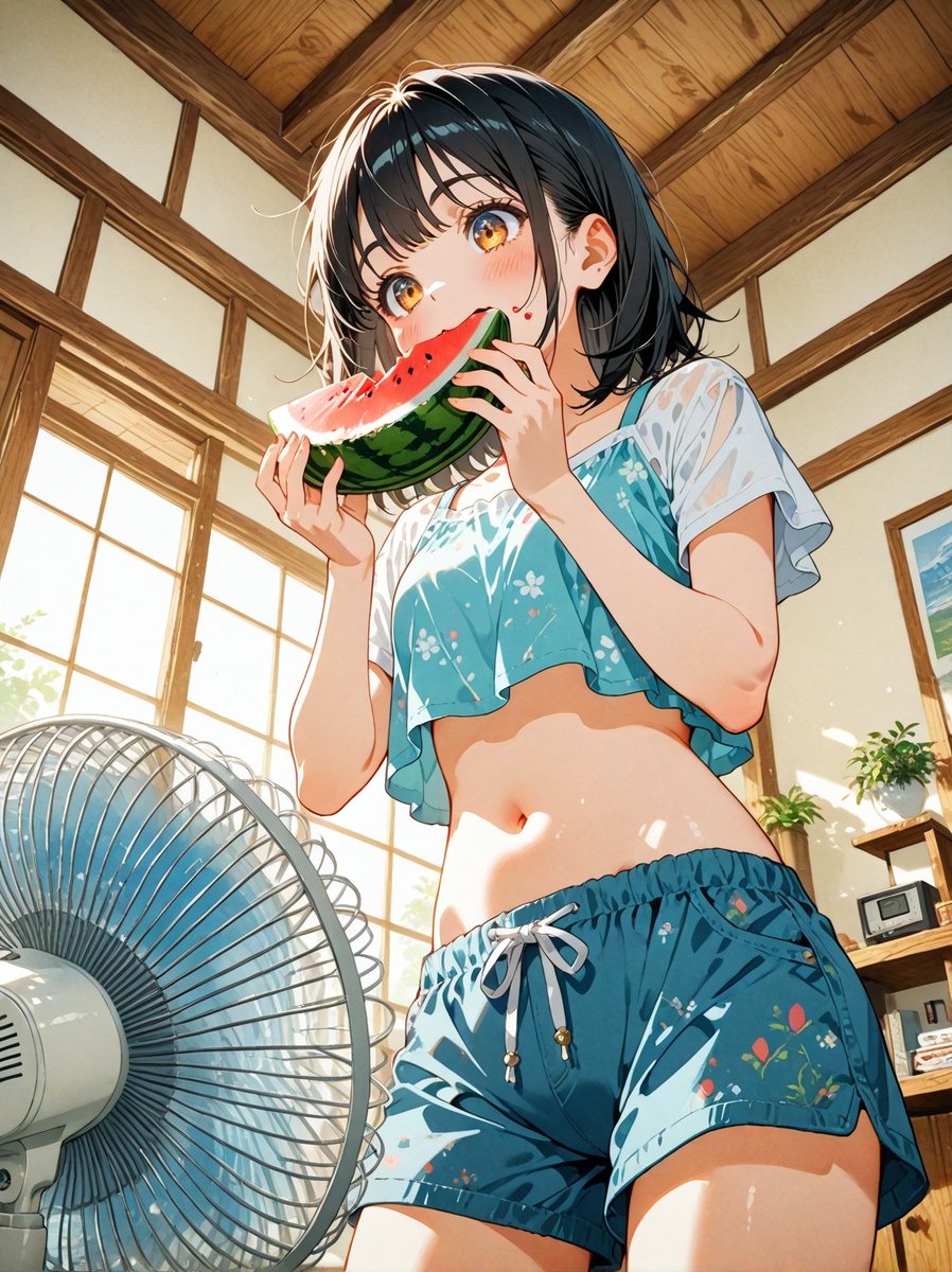 スイカ
#AIart #AIイラスト︎