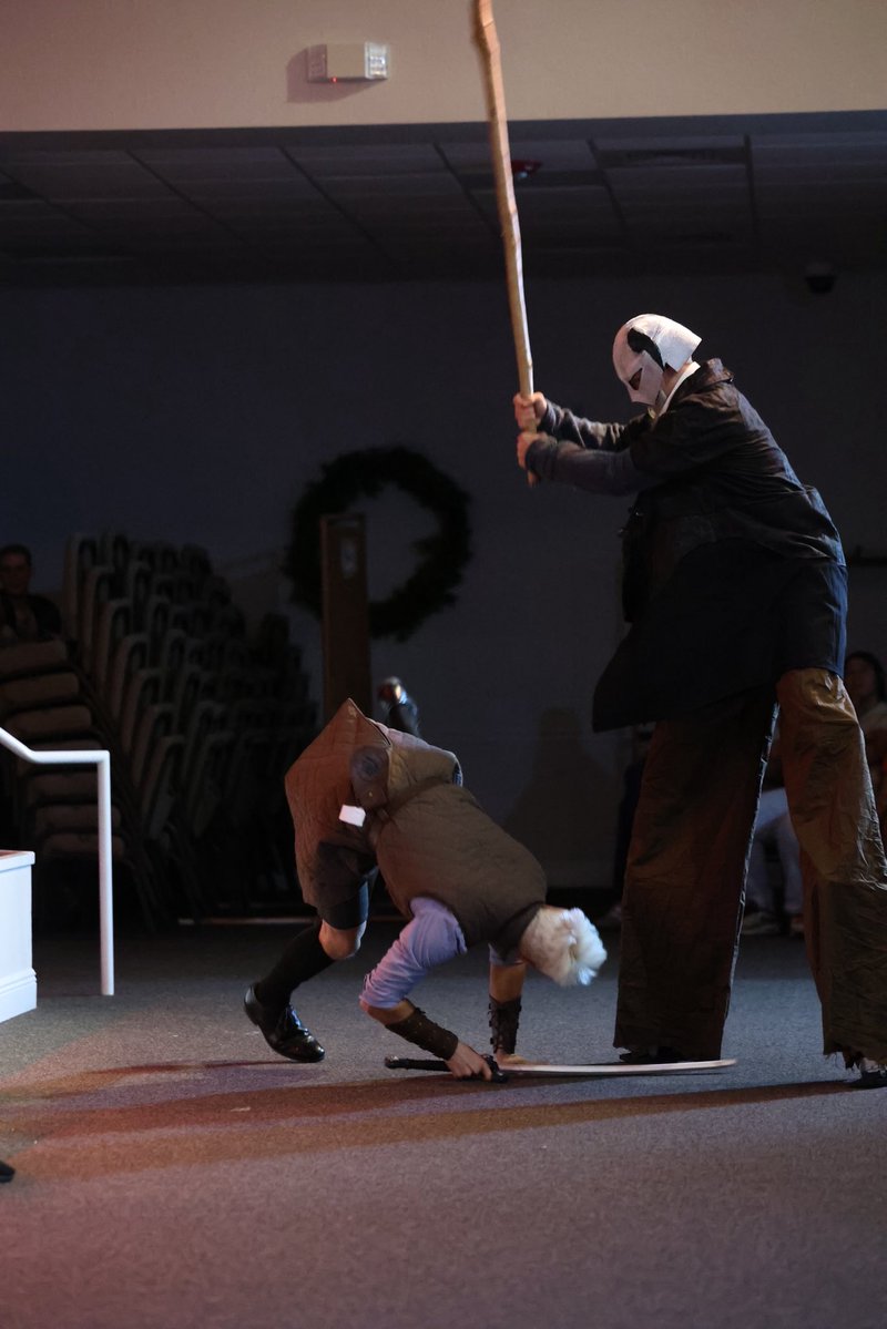 My boys at it again during The Pilgrim’s Progress Part 2 Christiana’s Story
