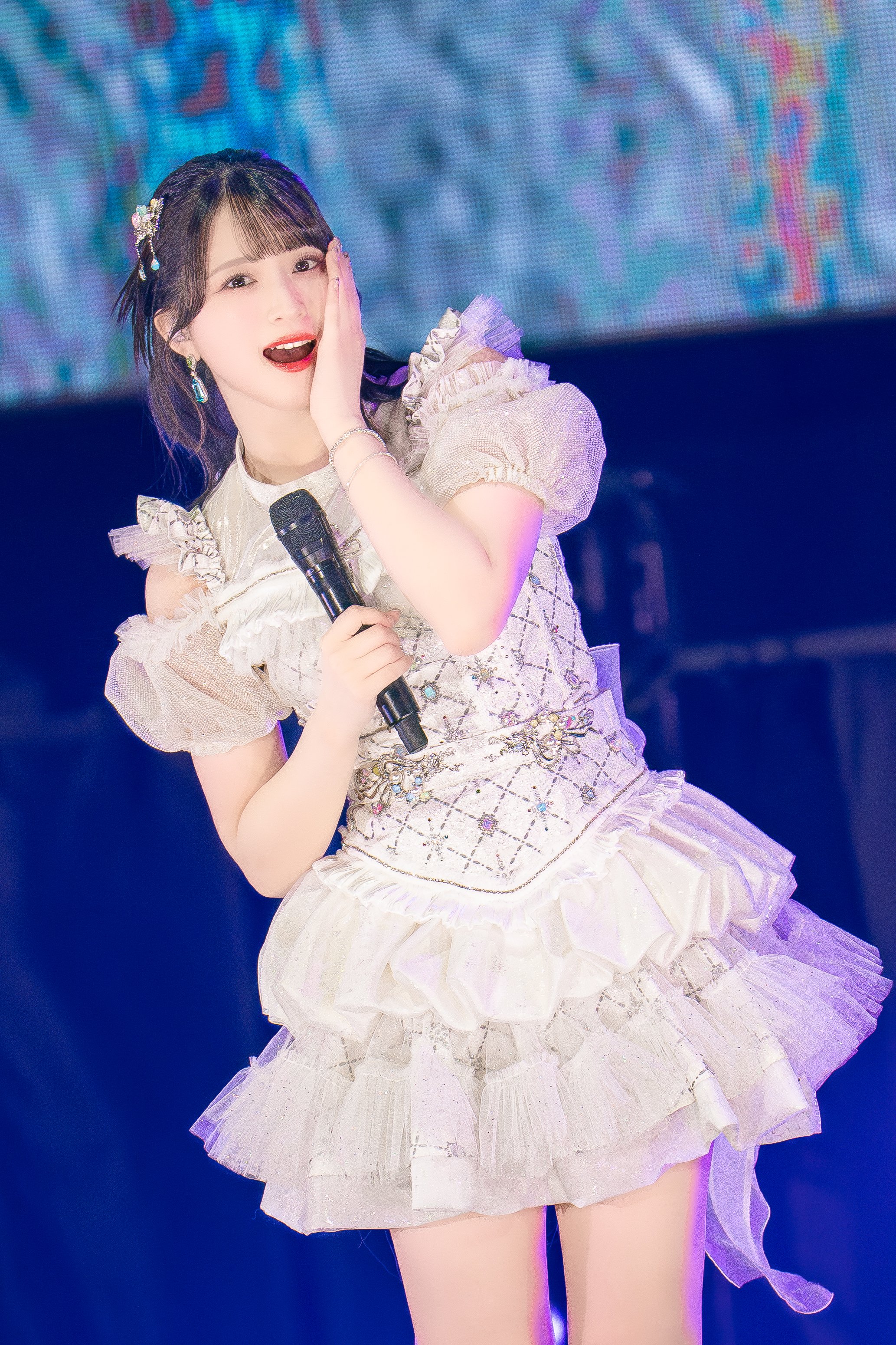 よ*ぎ様 佐々木舞香 猫衣装 ビック生写真 直筆 佐々木舞香 生写真 猫衣装 7周年コンサート イコラブ 1枚難アリ