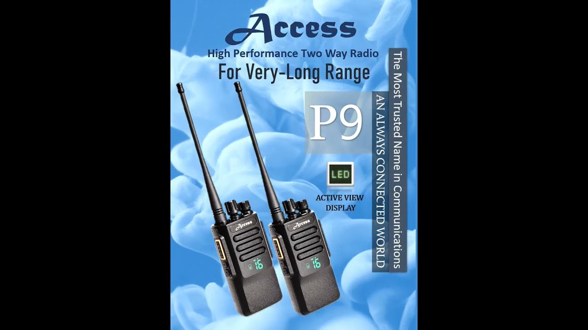 Access P9 License Free  Walkie Talkie

#AccessP9
#AccessP3
#AccessP5