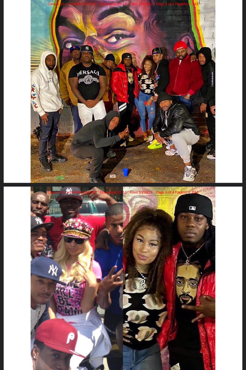 EXECUTIVEXMEDIA's tweet image. Exhibit of Nicki Minaj holding the MAKKS gang signs has been filed as an exhibit in Jennifer Hough vs Nicki Minaj case due July 31.