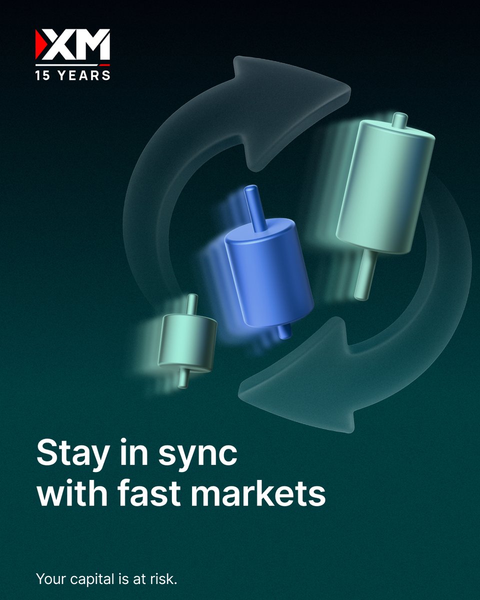 XM_COM's tweet image. ⚡ When the market moves, speed matters. With XM’s fast execution, you can stay in sync with the markets and seize every opportunity — no delays, no waiting. Ready to feel the difference?
Learn more today 👉 spkl.io/6016A6mh6
#XM #XMFastExecution #15YearsXM