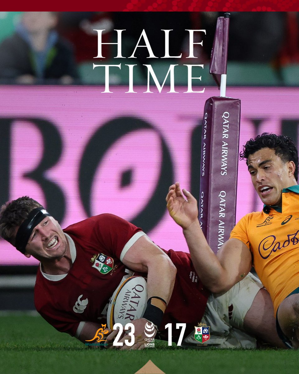 Australia lead at the break here at the <a href="/MCG/">Melbourne Cricket Ground</a>...

#Lions2025