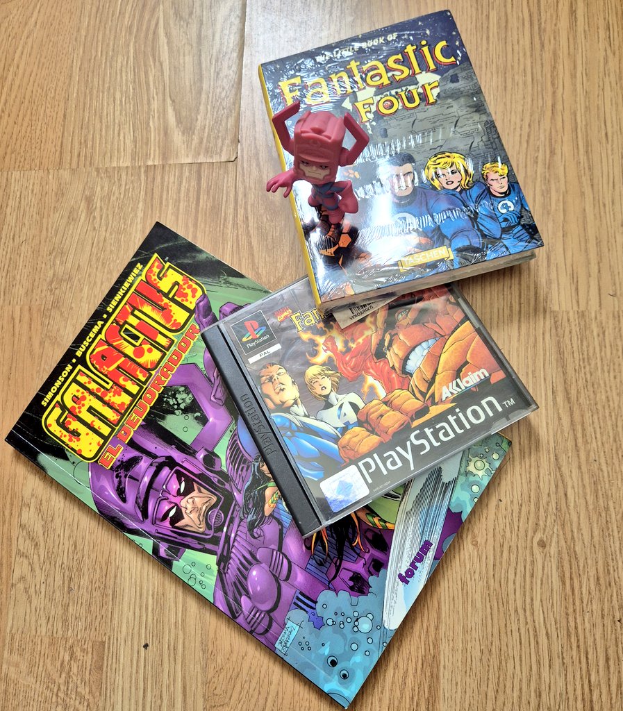 AlberGame's tweet image. HOY ME SIENTO... FANTÁSTICO. 

*Y mientras como, me sentiré... Devorador.

#comics #RETROGAMING #4fantasticos @DisneySpain @MarvelSpain