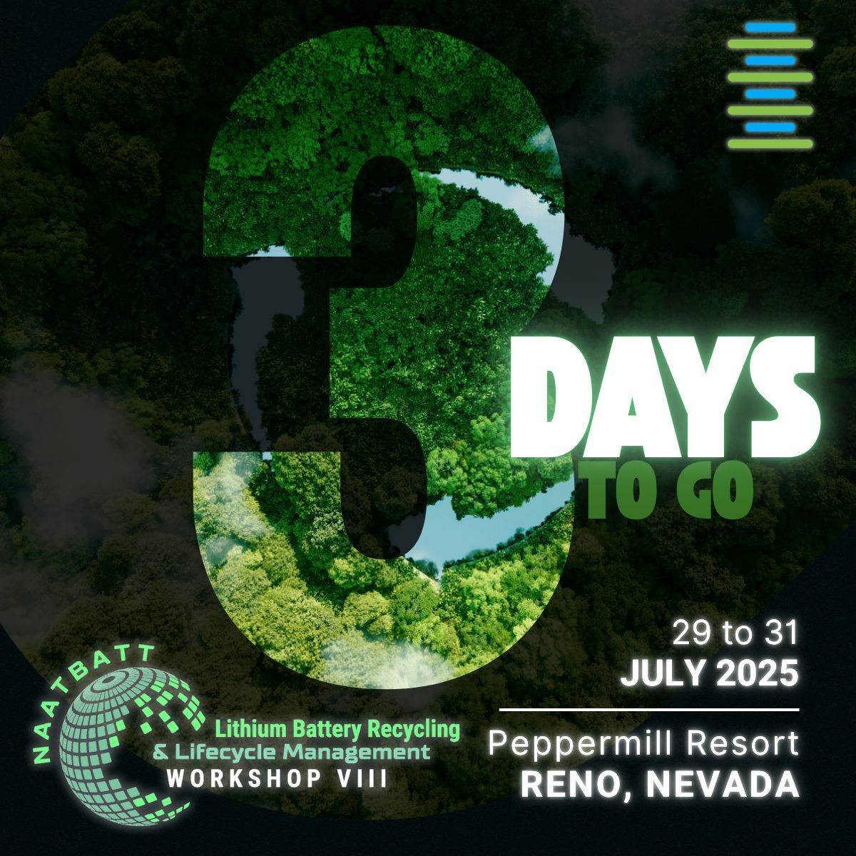 3 days left! 𝗡𝗔𝗔𝗧𝗕𝗮𝘁𝘁'𝘀 𝗟𝗶𝘁𝗵𝗶𝘂𝗺 𝗕𝗮𝘁𝘁𝗲𝗿𝘆 𝗥𝗲𝗰𝘆𝗰𝗹𝗶𝗻𝗴 𝗪𝗼𝗿𝗸𝘀𝗵𝗼𝗽 𝗩𝗜𝗜𝗜
Join the discussion: naatbatt.org/join-a-committ… 
#BatteryRecycling #NAATBatt