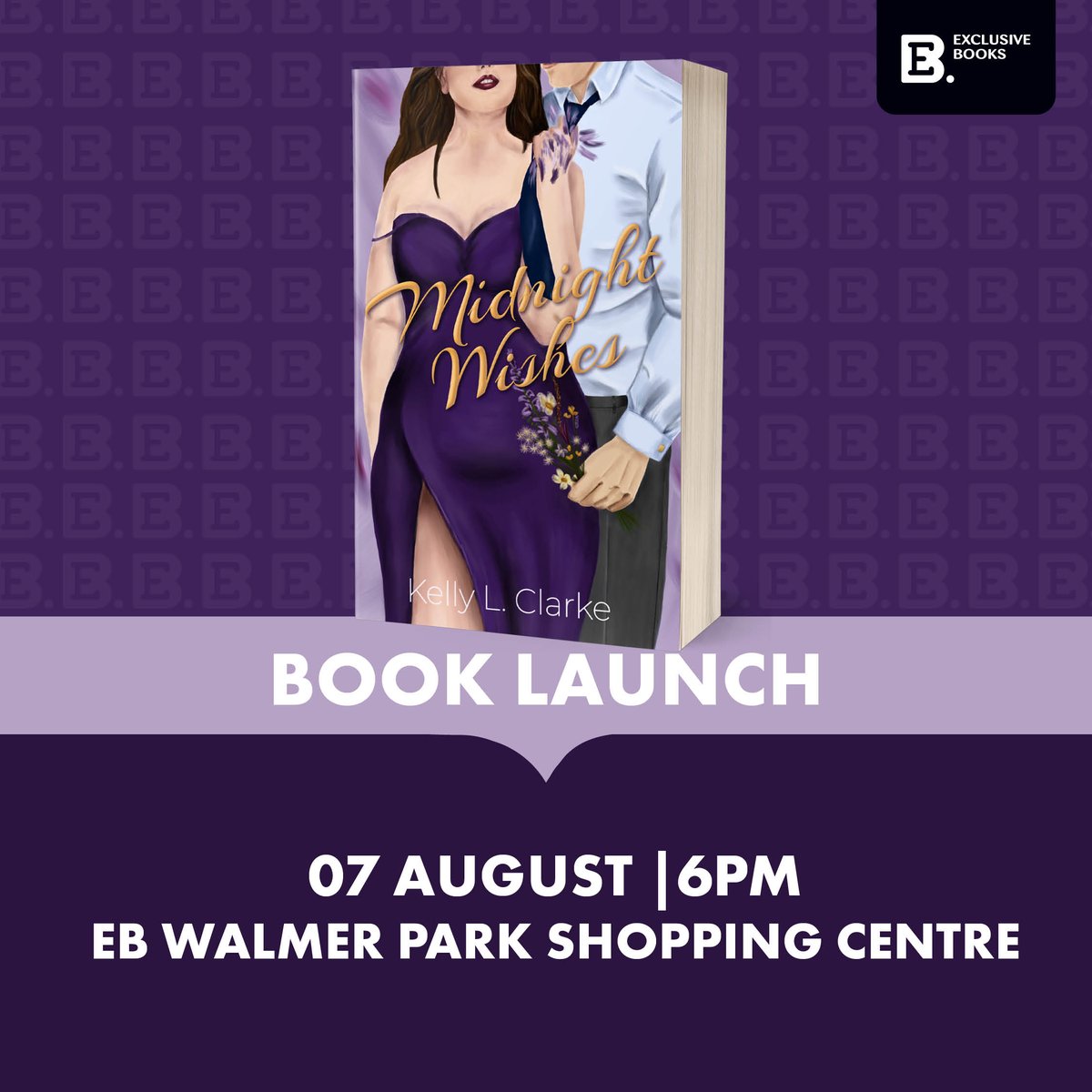 ExclusiveBooks's tweet image. 📍🗓️ Join us at EB Walmer Park Shopping Centre for a book launch for Midnight Wishes by Kelly L. Clarke.
RSVP is essential here: exclusivebooks.co.za/pages/events#?…