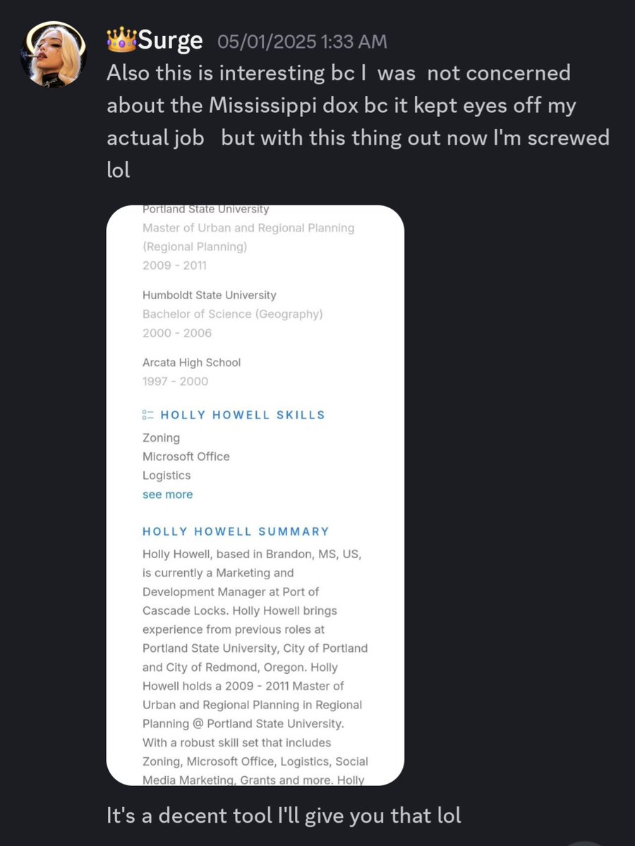 ArachnidApple's tweet image. Confirmed to @YourAnonSurge_ to be Holly Cecile Howell