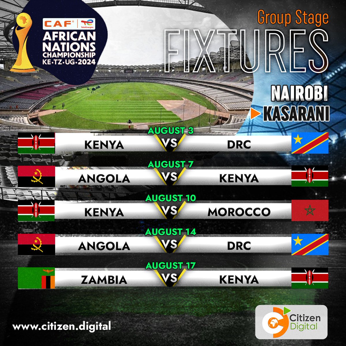 MurimiJeff_'s tweet image. Nawashow #ItsComingHome. Kenya is ready! CHAN 2024 is more than football it's a symbol of national pride.
Sifuna Ministry of Education Samidoh 2 CBs #FreeMwabiliMwagodi #ImminenceOfMessiah #FreeEducationIntact Morara #NgongTukoNdani Kenyatta Sudi