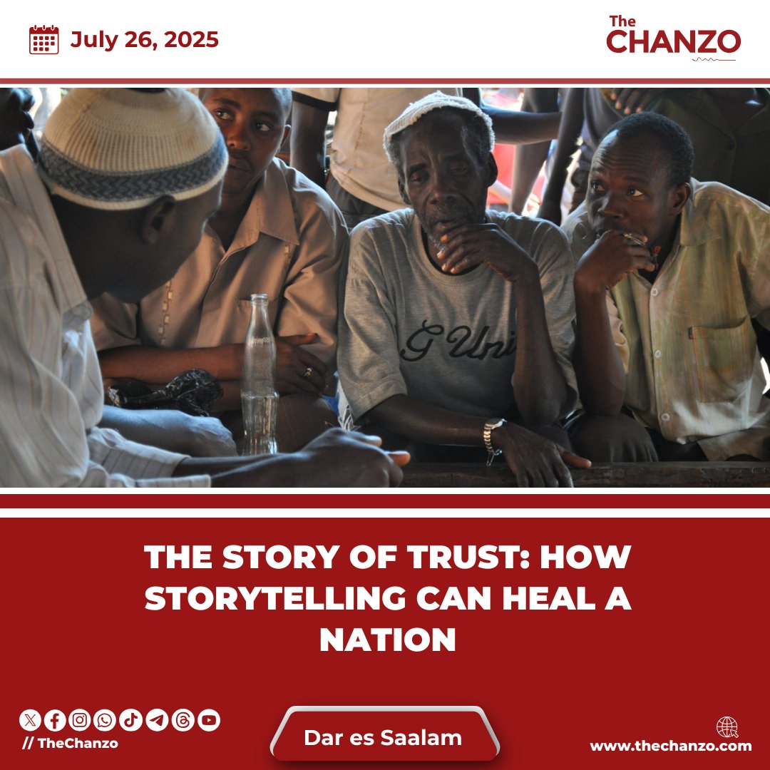 TheChanzo's tweet image. The Story of Trust: How Storytelling Can Heal a Nation | Opinion
By Annastazia Rugaba(@annarugaba)
Once upon a time in Tanzania, trust was slipping quietly through the cracks. Citizens sat in their homes, radios on, televisions glowing, ears tuned to announcements from leaders…