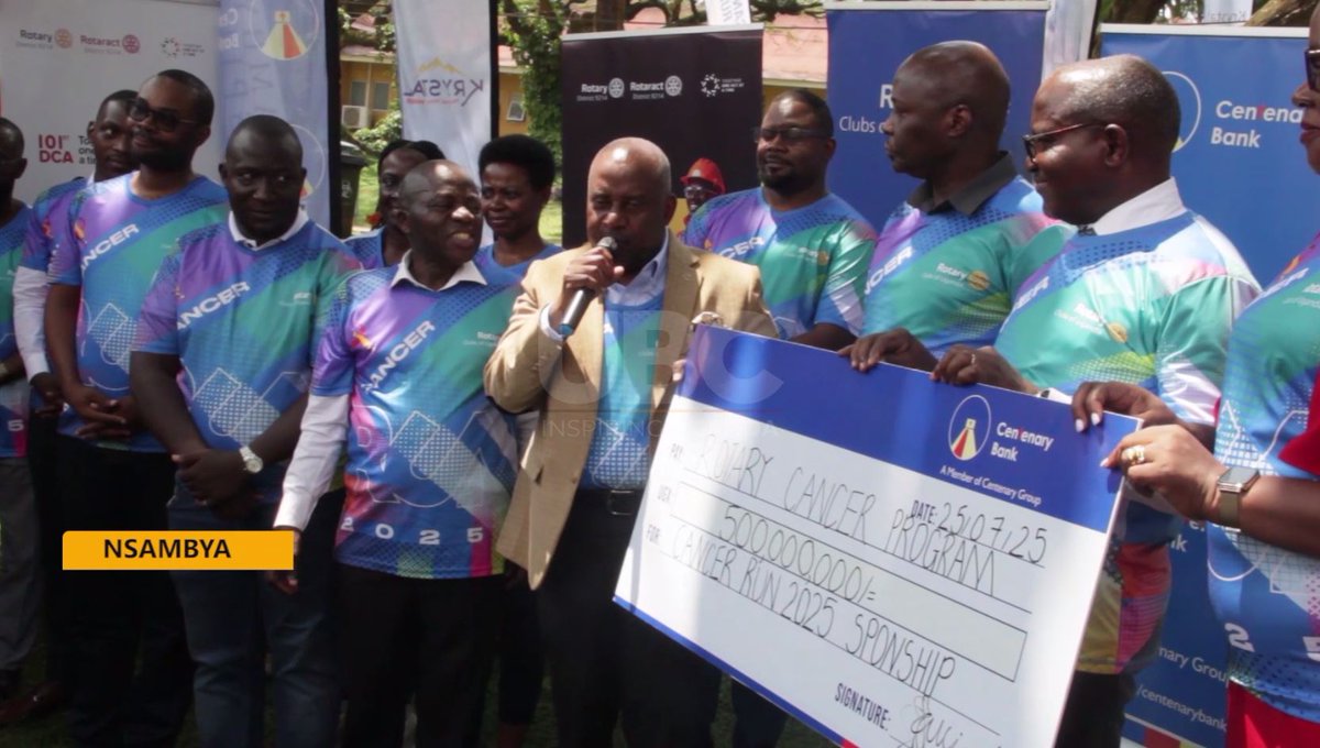 ubctvuganda's tweet image. The fight against cancer in Uganda continues to gain momentum as all eyes, this week, turned to Nsambya Hospital where Rotary and its partners officially launched the 14th edition of the Rotary Cancer Run.
Link: youtu.be/AuBV2RZSWvw
#UBCNews | #UBCUpdates