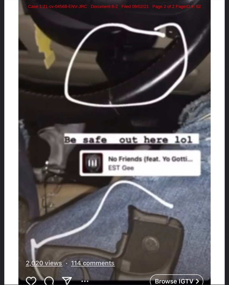 EXECUTIVEXMEDIA's tweet image. Exhibit of Black wielding two guns and Nicki Minaj taunting Jennifer has been filed as an exhibit in Jennifer Hough vs Nicki Minaj case due July 31.
“Be safe out there”
“Let’s give them something to talk about”