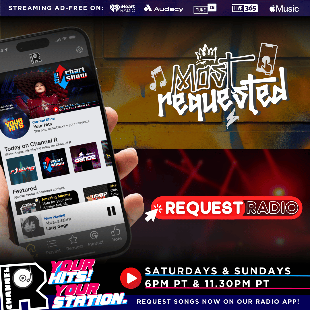 channelrradio's tweet image. 🎶The weekend is HERE, and we’ve got MORE of your requests on Channel R!🔥
🎧Request Radio – Tonight 6-7PM PT
🏆Most Requested Top 10 – Tonight 11:30PM PT
🚀It’s all from YOUR requests in the Channel R Radio App! Get yours in now & tune in: channelrradio.com/go