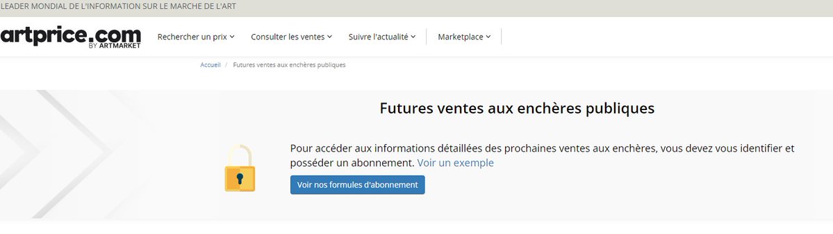 artpricedotcom's tweet image. Futures ventes aux enchères publiques #art #auctions #auctionhouse #artcollector #publicauction #artworld #artmarket #artistcommunity #artprice #fineart #encheres 🎨 fr.artprice.com/sales/futures