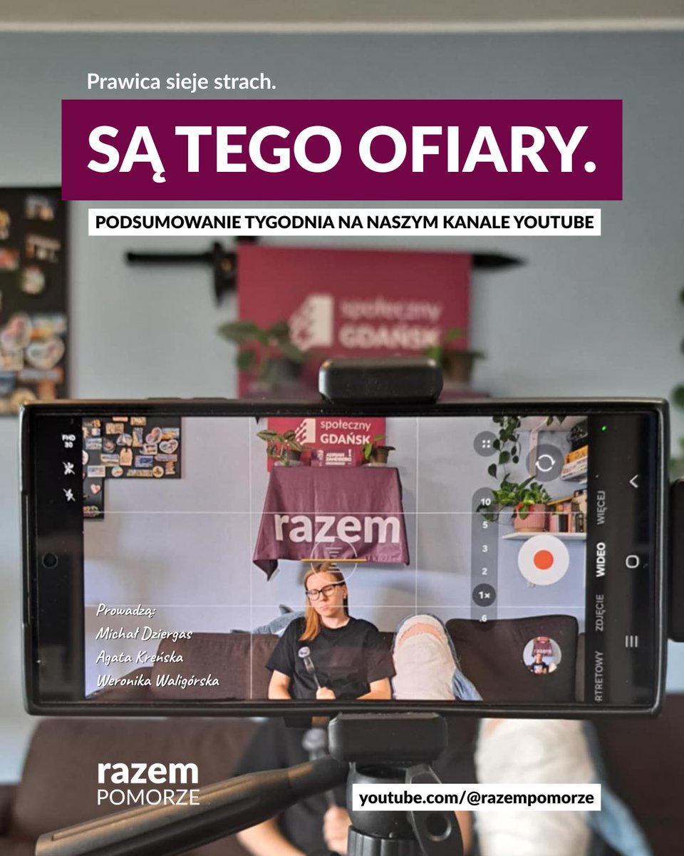 razempomorze's tweet image. Prawica sieje strach - są tego ofiary. Zapraszamy Was na kolejny odcinek na naszym kanale YouTube, „Razem o Pomorzu”.
👉 youtube.com/@razempomorze