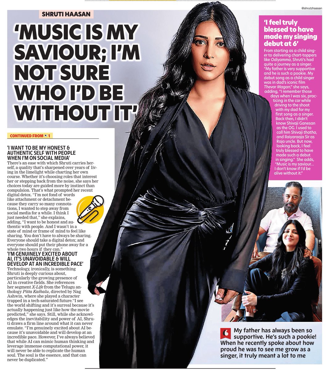 ursniresh's tweet image. I think I’m getting better & feel better with age : #ShrutiHaasan
@shrutihaasan