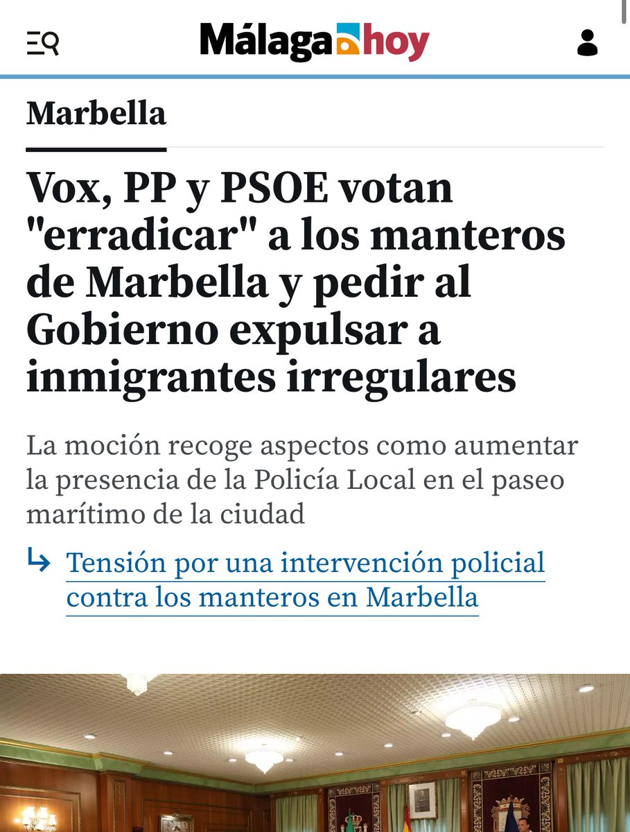 VOX lidera la lucha contra los manteros y la venta ambulante ilegal en Marbella y en todos los municipios de la Costa del Sol.

PP y PSOE nos llaman racistas pero después votan a favor de nuestras mociones porque saben que estas defienden a los malagueños frente a la ilegalidad.