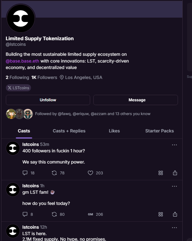 oxyellowbrain's tweet photo. @LSTcoins @farcaster_xyz Done 

username : indraastro
0xd56344f83a7f65d96b63faf0b2808db1cc4cce9e https://t.co/9nnTJLg4qL