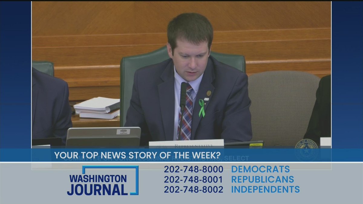 Washington Journal (@cspanwj) on Twitter photo What's Your Top News Story of the Week?
Tell us your thoughts: tinyurl.com/yckfm7p5 What's Your Top News Story of the Week?
Tell us your thoughts: tinyurl.com/yckfm7p5