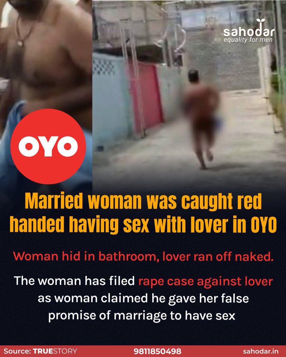 Everything is RAPE in India. 🤡

&gt; Boyfriend not marrying 
       — RAPE ✅
&gt; Got caught with lover 
       — RAPE ✅
&gt; Land dispute — RAPE ✅
&gt; Don't want to return money 
       — RAPE ✅