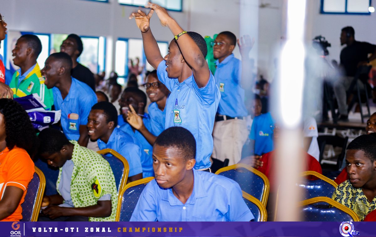 NSMQGhana's tweet image. VOLTA-OTI ZONAL CHAMPIONSHIP:
End of Round 3
Bishop Herman College: 57pts
Vakpo SHS: 27pts
Awudome SHS: 23pts
@Goil_Official
#NSMQ2025 #Primetime