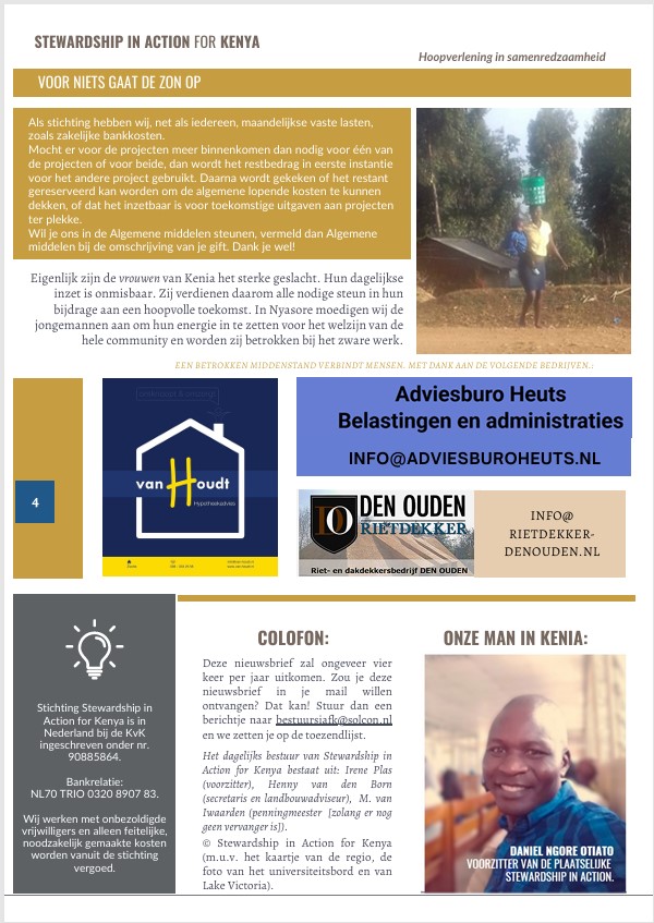 limwierde's tweet image. En hier is ie dan: onze allereerste nieuwsbrief van #StewardshipInActionforKenya. Veel leesplezier!