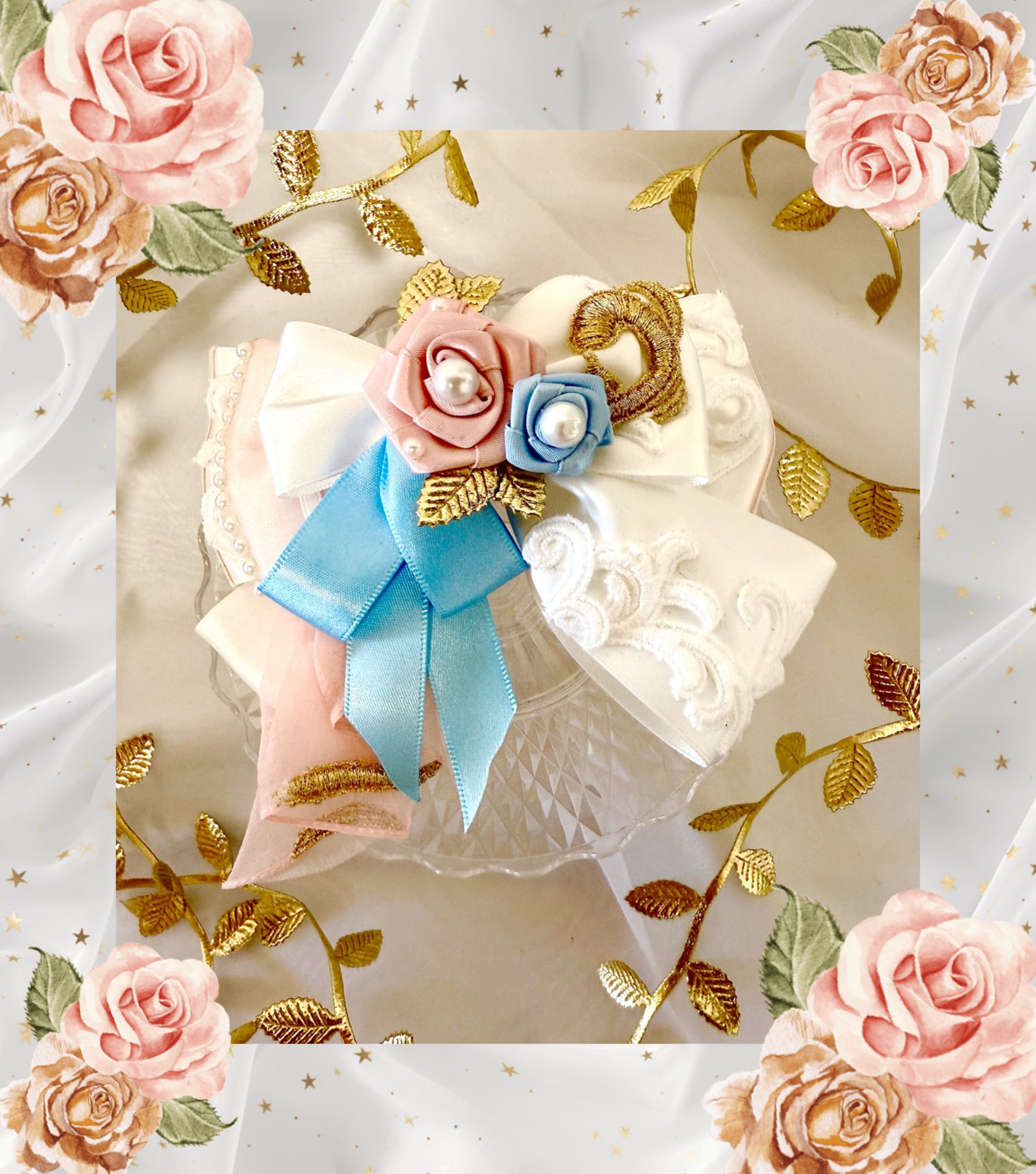 handmade母娘リンクコーデ♡シフォンジョーゼット＊バラ柄 ギンガムチェックで作る、母娘のリンクコーデ【翁 安芸さんの