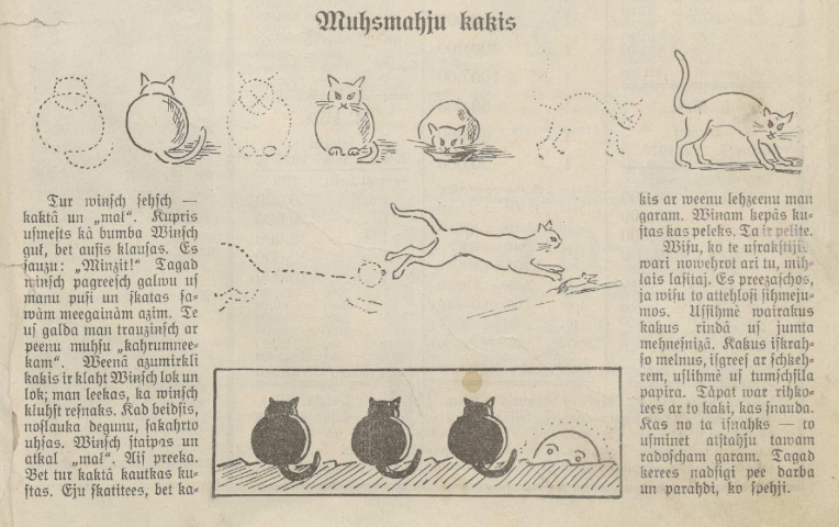 "Mūsmāju kaķis"

/Atpūta, 08.11.1924