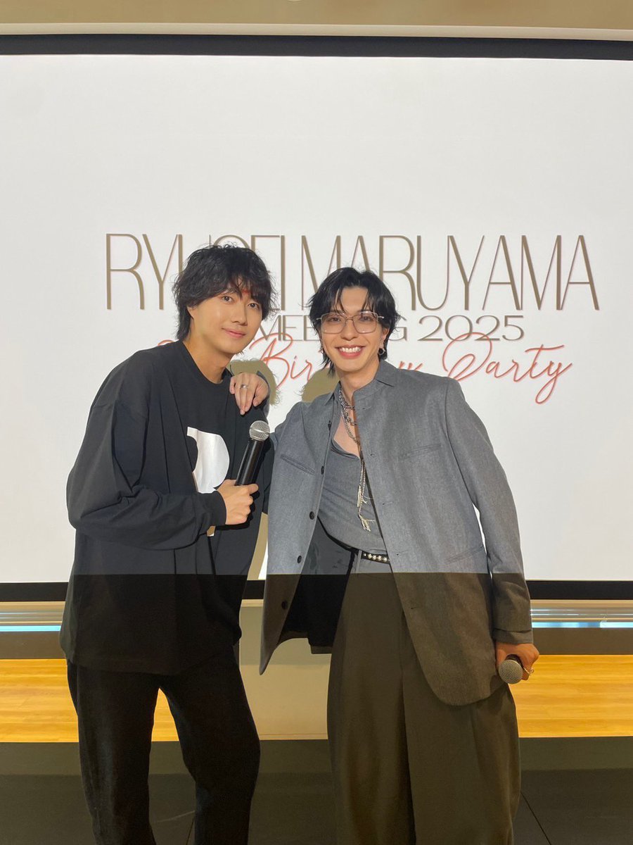 r_k_s_07's tweet image. 『RYUSEI MARUYAMA FANMEETING 2025 〜30th Birthday Party〜』
ゲストでおじゃまさせていただきました!
龍星くん誕生日おめでとう🎂