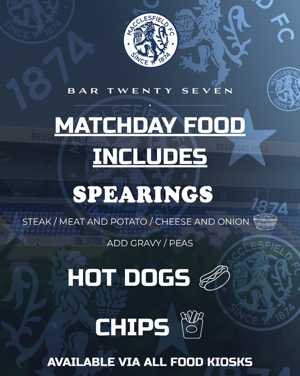 thesilkmen's tweet image. ๐ฅง | We hope that you are hungry, Silkmen fans, as throughout this afternoon's pre-season friendly against Barwell, our matchday food offering includes the following - all of which are available from our kiosks.