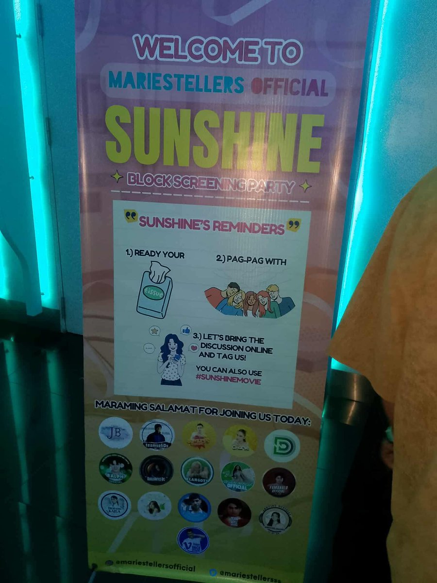 thevincies07's tweet image. Hello @Mariestellersss ,
Thank you so much for inviting us yesterday on the Block Screening of #SunshineMovie .
Congrats on the successful event and congrats on the movie itself. Maganda! Must watch! Magaling talaga si @MissMarisRacal .
Hope someday, makabawi kami. TY again ❤️