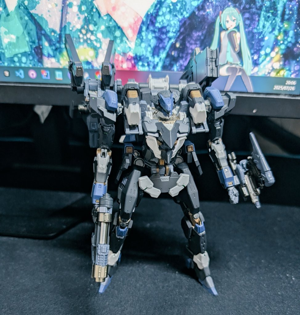 MinoDriven's tweet image. うおおおおアーマードコア6のスティールヘイズ・オルトゥス届いたあああああ!!!
入手難しいかと思ってたけどギリ予約できたやつ。嬉しい(´;ω;`)
めっちゃかっけえ、しかも関節すごい動く!